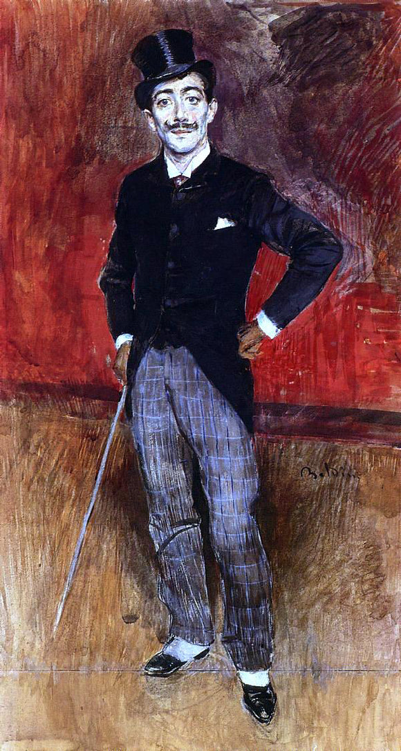  Giovanni Boldini Portrait of the Comte de Rasty - Art Print