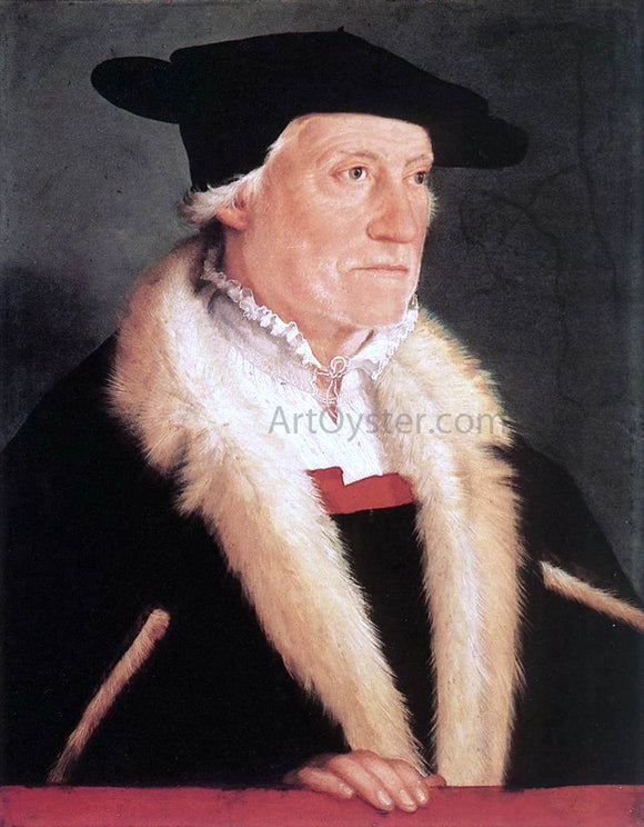 Christoph Amberger Portrait of the Cosmographer Sebastien Munster - Art Print