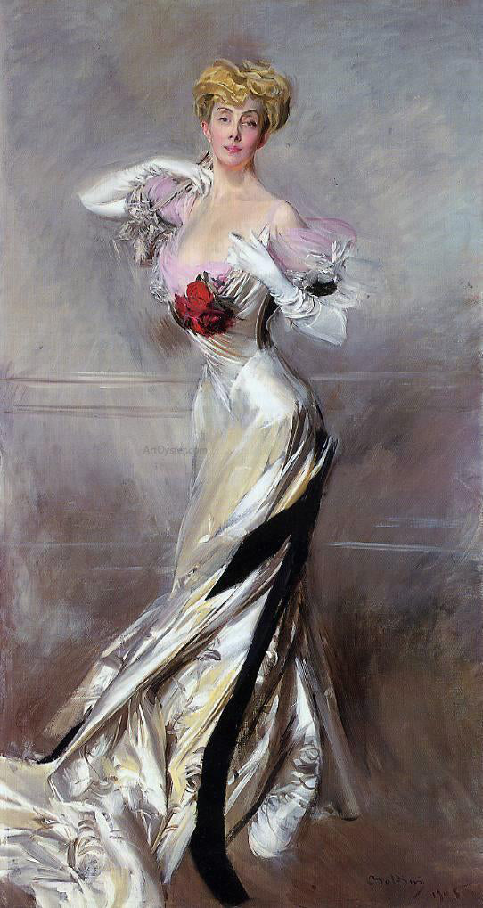  Giovanni Boldini Portrait of the Countess Zichy - Art Print
