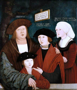  Bernhard Strigel Portrait of the Cuspinian Family - Art Print