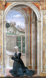  Domenico Ghirlandaio Portrait of the Donor Francesca Pitti-Tornabuoni - Art Print