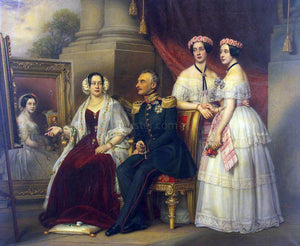  Joseph Karl Stieler Portrait of the Family of Joseph, Duke of Saxe-Altenburg - Art Print