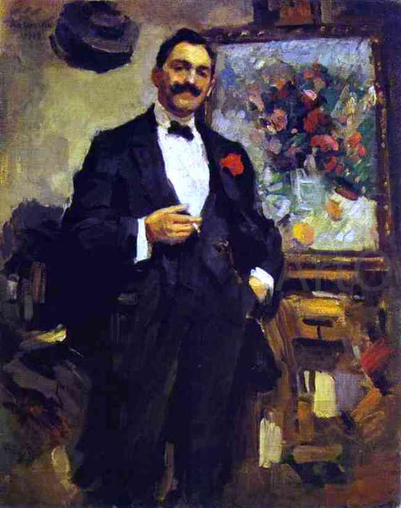  Constantin Alexeevich Korovin Portrait of the Hungarian Artist Jozef Ripple-Ronai - Art Print