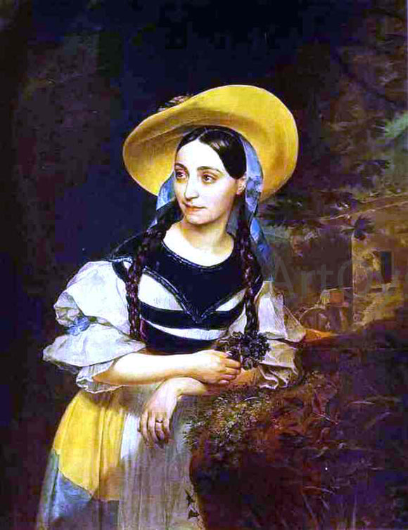  Karl Pavlovich Brulloff Portrait of the Italian Singer Fanny Persiani-Tacinardi - Art Print