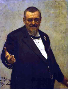  Ilia Efimovich Repin Portrait of the Lawyer Vladimir Spasovitch. - Art Print