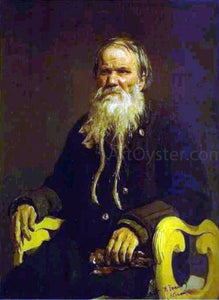  Ilia Efimovich Repin Portrait of the Narrator of the Folk Tales V. Tschegolionkov - Art Print