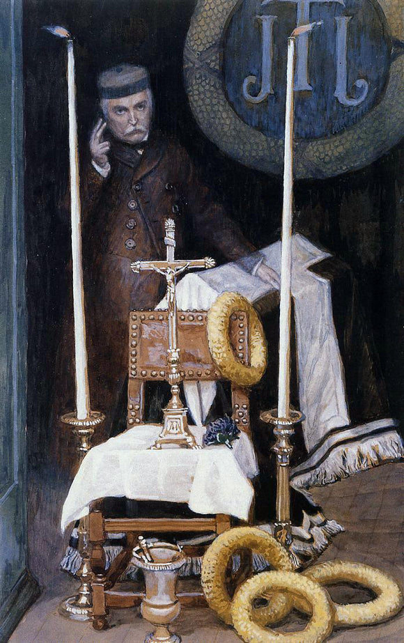  James Tissot Portrait of the Pilgrim - Art Print