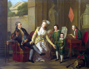  Johann August Tischbein Portrait of the Saltykov Family - Art Print