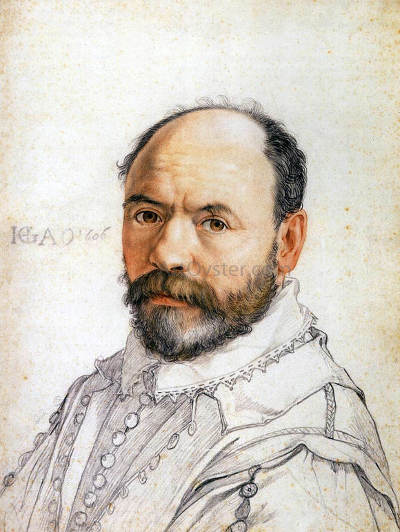  Hendrick Goltzius Portrait of the Sculptor Pierre Francheville - Art Print