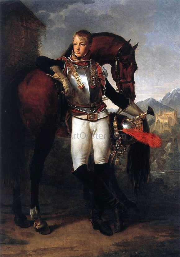  Antoine-Jean Gros Portrait of the Second Lieutenant Charles Legrand - Art Print