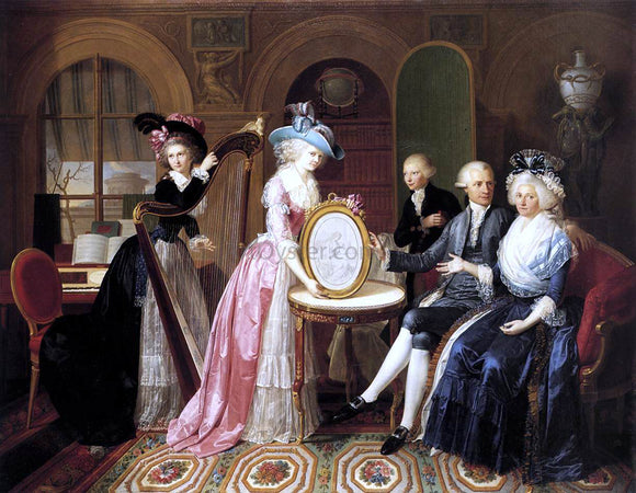  Jan Bernard Duvivier Portrait of the Villers Family - Art Print