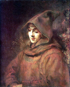  Rembrandt Van Rijn Portrait of Titus in Monk Costume - Art Print