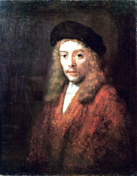  Rembrandt Van Rijn Portrait of Titus with a Big Beret (also known as Portrait of a Young Man) - Art Print