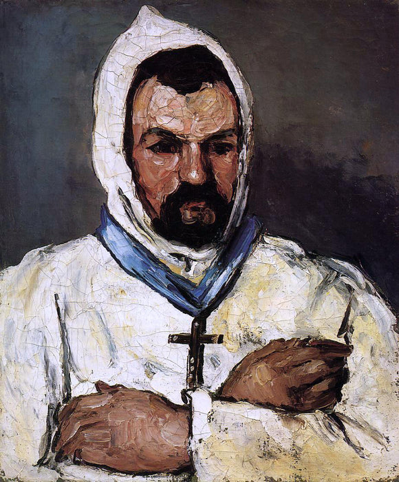  Paul Cezanne Portrait of Uncle Dominique as a Monk - Art Print
