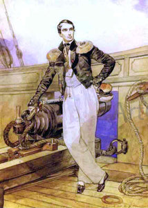  Karl Pavlovich Brulloff Portrait of V. A. Kornilov on Board the Brig Themistocles - Art Print