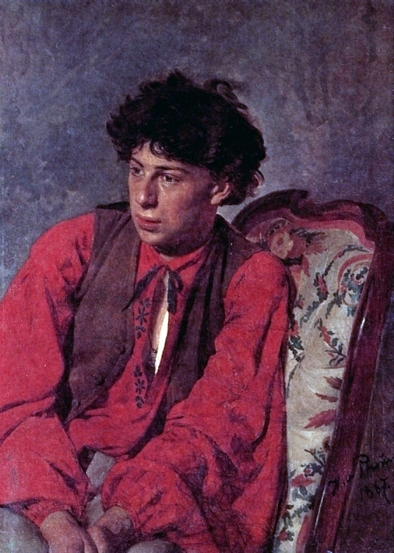  Ilia Efimovich Repin Portrait of V. E. Repin, the Artist's brother - Art Print