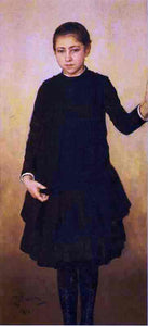  Ilia Efimovich Repin Portrait of Vera Repina, the Artist's Daughter - Art Print