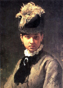  Ilia Efimovich Repin Portrait of Vera Repina, the Artist's Wife - Art Print