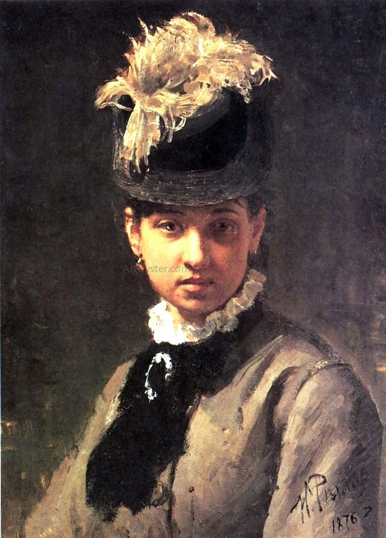  Ilia Efimovich Repin Portrait of Vera Repina, the Artist's Wife - Art Print