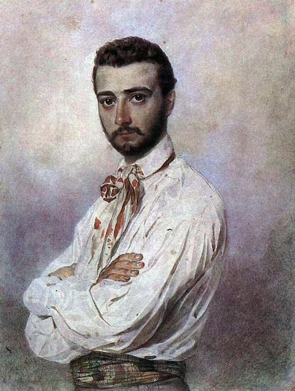  Karl Pavlovich Brulloff Portrait of Vicenzo Tittoni - Art Print