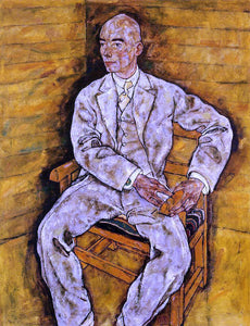  Egon Schiele Portrait of Victor Ritter von Bauer - Art Print