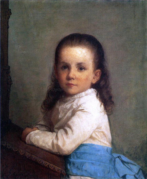  Eastman Johnson Portrait of Vinnie Packard - Art Print