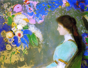  Odilon Redon Portrait of Violette Heyman - Art Print