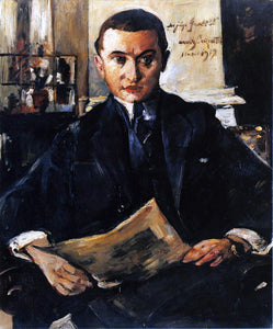  Lovis Corinth Portrait of Wolfgang Gurlitt - Art Print