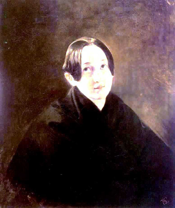  Karl Pavlovich Brulloff Portrait of Ye. I. Durnova - Art Print