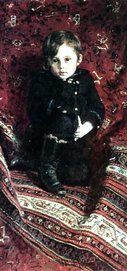  Ilia Efimovich Repin Portrait of Yuria Repina, the Artist's Son - Art Print