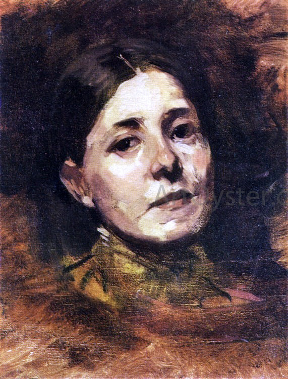  Frank Duveneck Portrait Sketch of Elizabeth Boott - Art Print