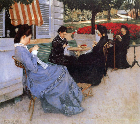  Gustave Caillebotte Portraits in the Countryside - Art Print