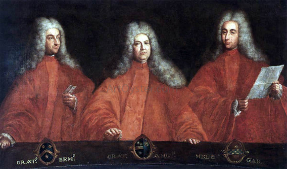  Pietro Uberti Portraits of Three Avogadri - Art Print