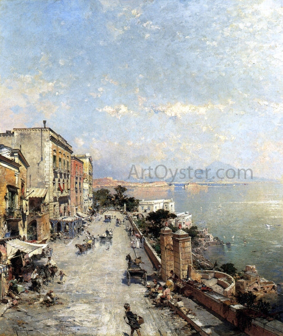  Franz Richard Unterberger Posilipo, Naples - Art Print