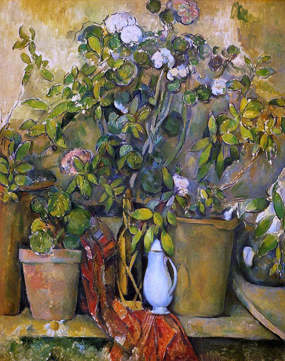  Paul Cezanne Potted Plants - Art Print