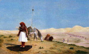  Jean-Leon Gerome Prayer in the Desert - Art Print