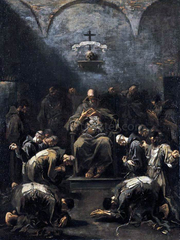  Alessandro Magnasco Prayer of the Penitent Monks - Art Print