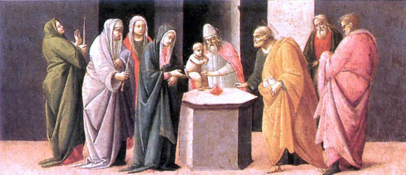  Bartolomeo Di Giovanni Predella: Presentation at the Temple - Art Print
