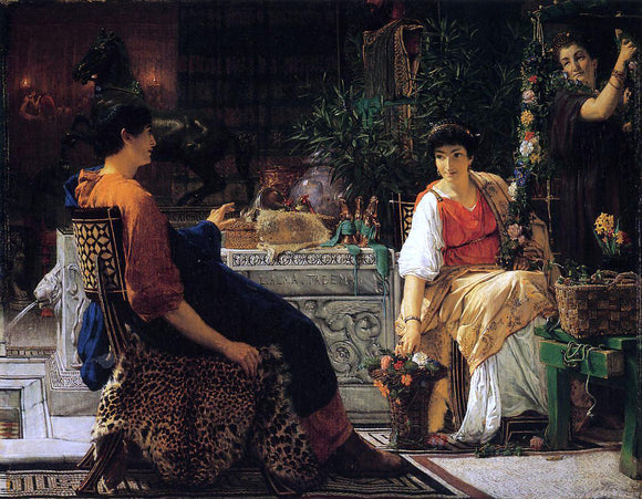  Sir Lawrence Alma-Tadema Preparations for the Festivities - Art Print
