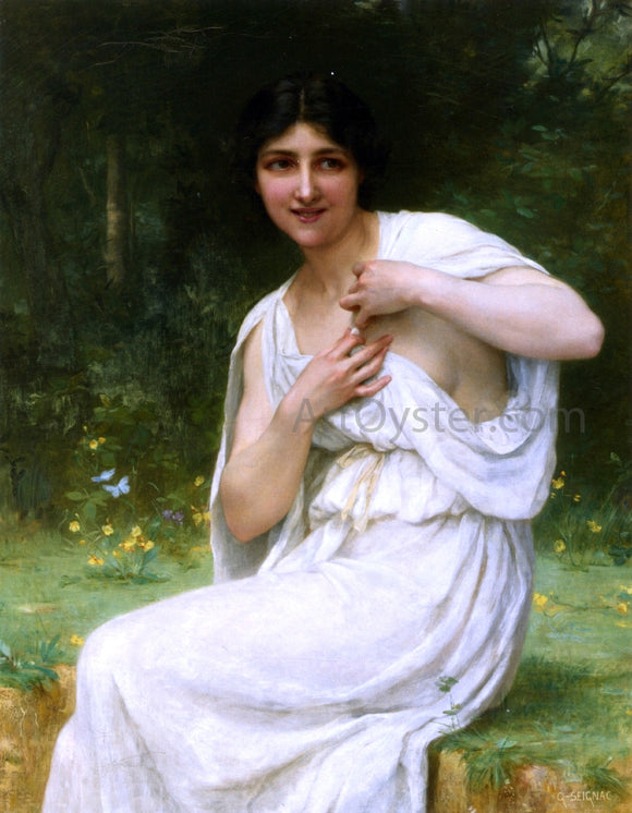  Guillaume Seignac Preparing for the Bath - Art Print