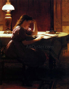  Seymour Joseph Guy Preparing for the Next Day - Art Print