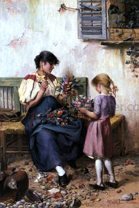  Laszlo Pataky Von Sospatak Preparing the Bridal Bouquet - Art Print