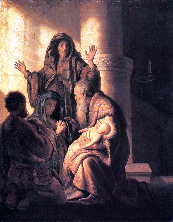  Rembrandt Van Rijn Presentation in the Temple - Art Print