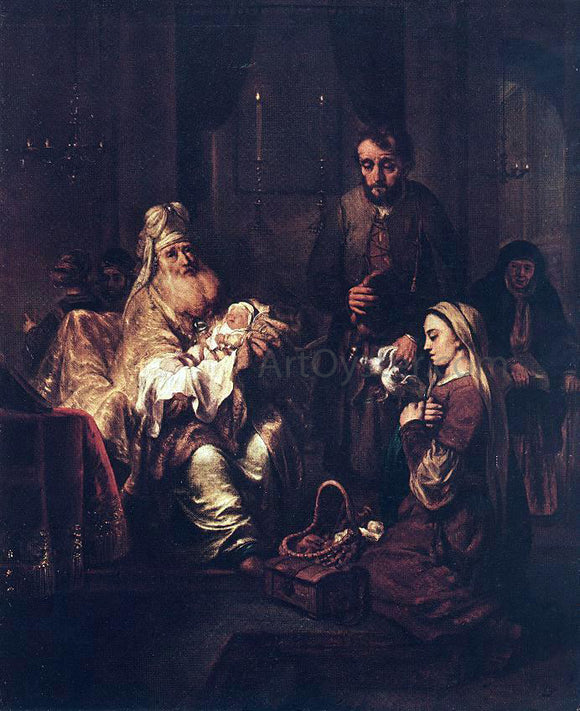  Gerbrand Van den Eeckhout Presentation in the Temple - Art Print