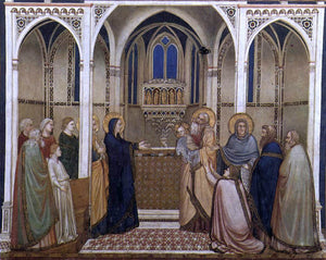  Giotto Di Bondone Presentation of Christ in the Temple (North transept, Lower Church, San Francesco, Assisi) - Art Print