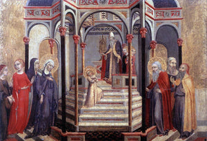  Sano Di Pietro Presentation of the Virgin at the Temple - Art Print