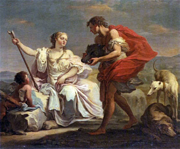 Giovanni Battista Crosato Presenting the head of the Calydonian Boar to Atalanta - Art Print