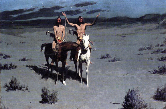  Frederic Remington Pretty Mother of the Night - Art Print
