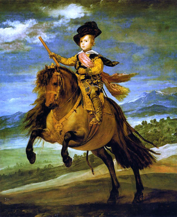  Diego Velazquez Prince Baltasar Carlos on Horseback - Art Print