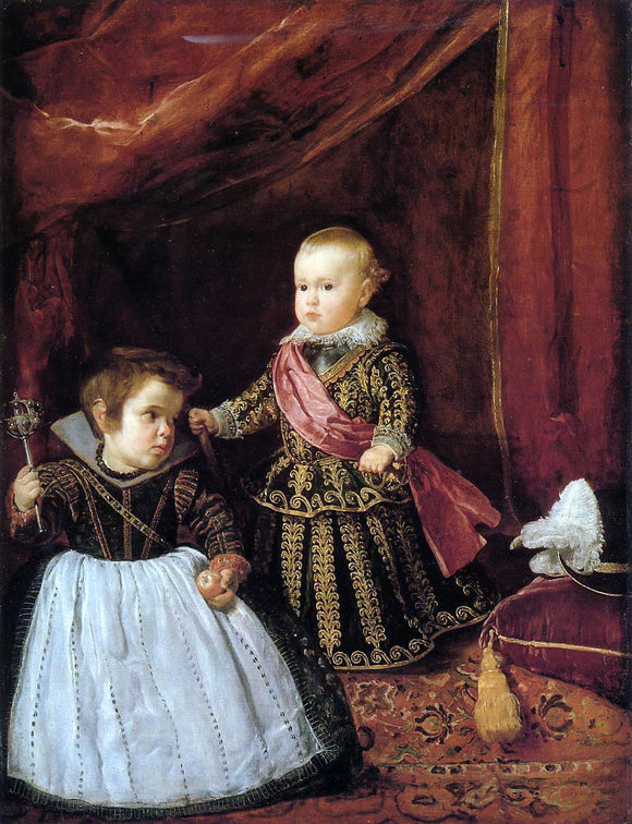  Diego Velazquez Prince Baltasar Carlow with a Dwarf - Art Print